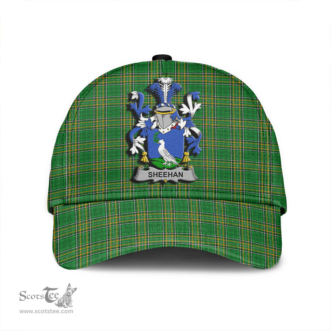 Scottish Sheehan or O Sheehan Coat of Arms Family Crest Ireland Cap Irish National Tartan Irish County Cap