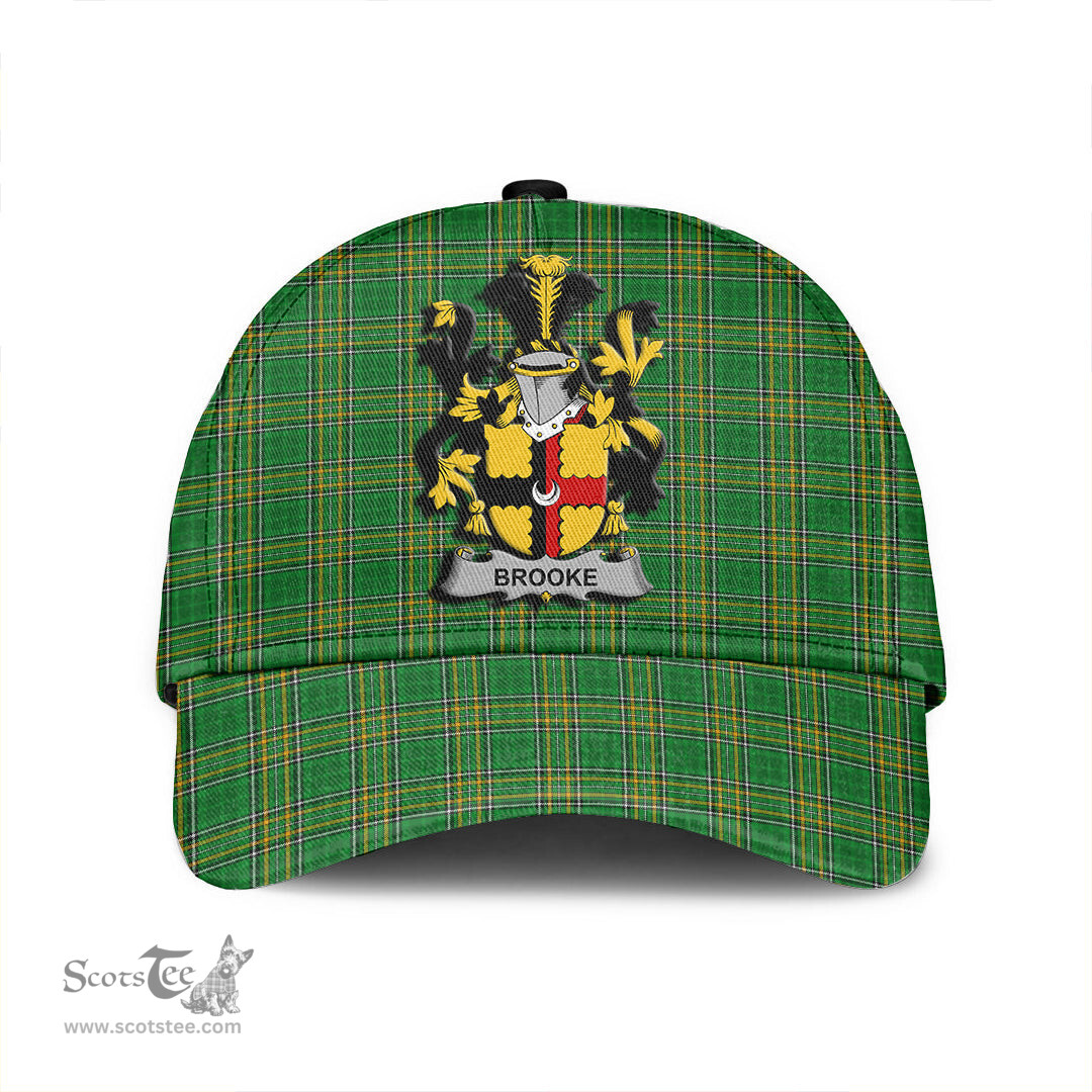 Scottish Brooke Coat of Arms Family Crest Ireland Cap Irish National Tartan Irish County Cap