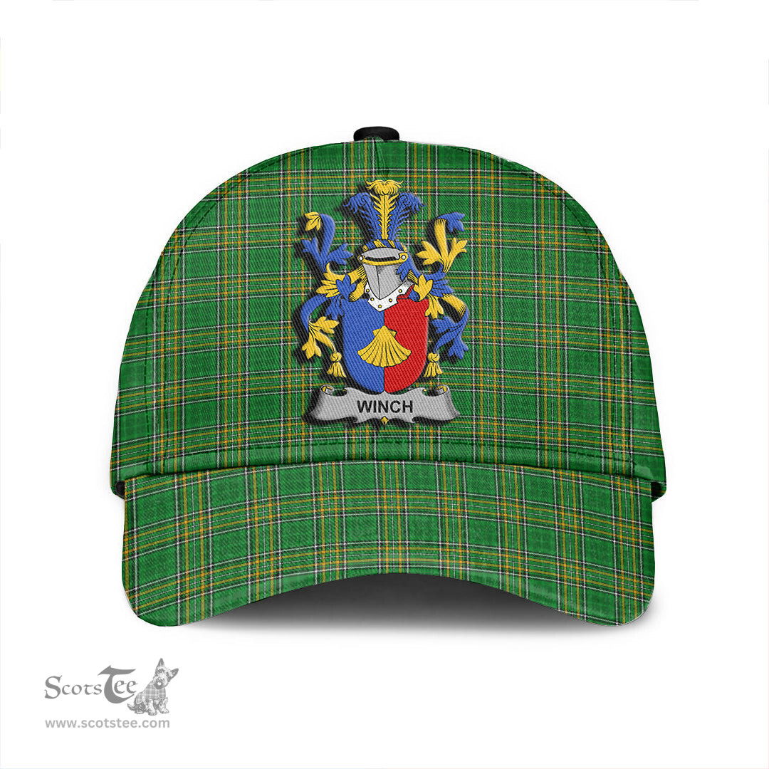 Scottish Winch Coat of Arms Family Crest Ireland Cap Irish National Tartan Irish County Cap