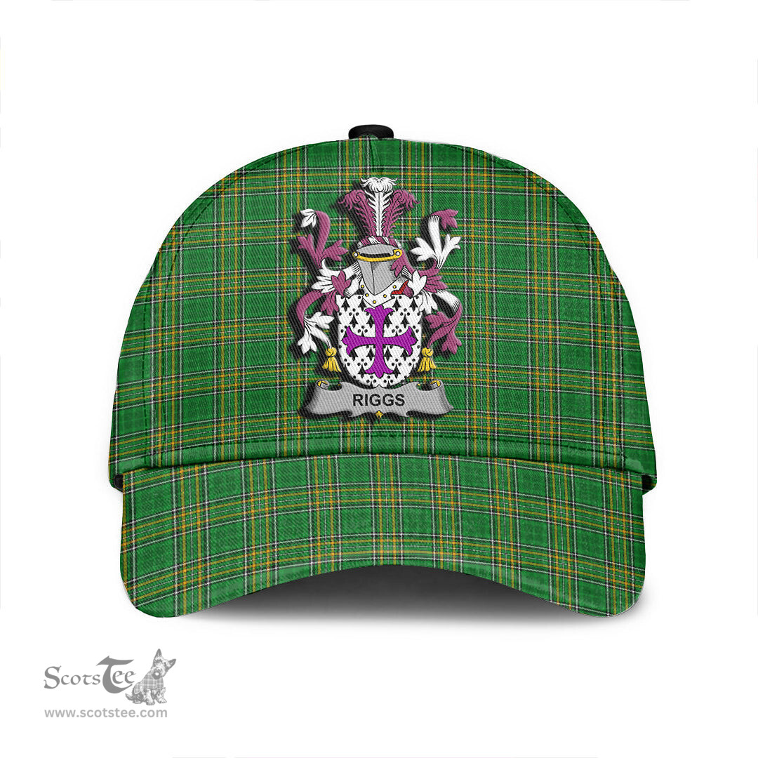 Scottish Riggs Coat of Arms Family Crest Ireland Cap Irish National Tartan Irish County Cap