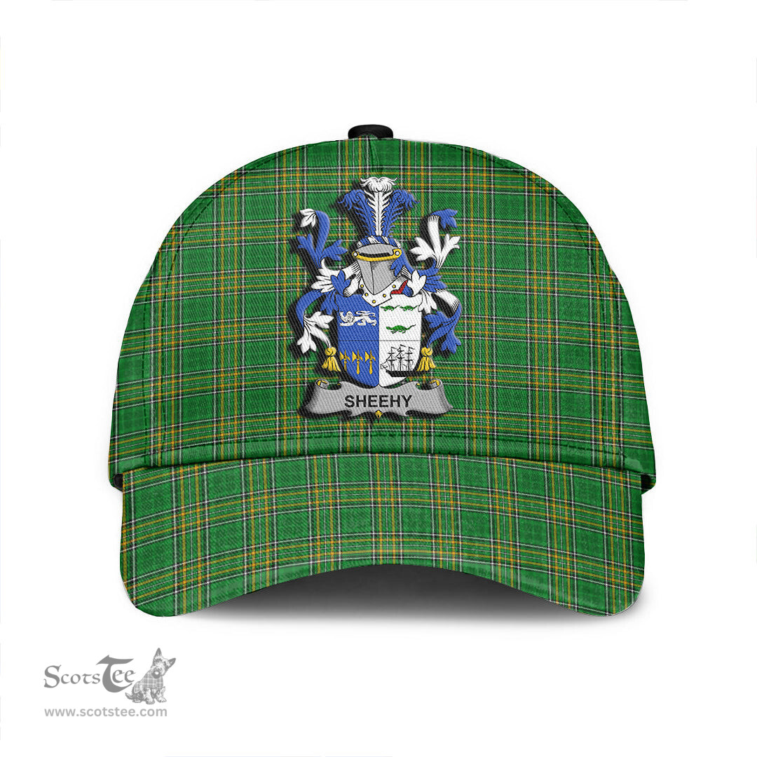 Scottish Sheehy or McSheehy Coat of Arms Family Crest Ireland Cap Irish National Tartan Irish County Cap