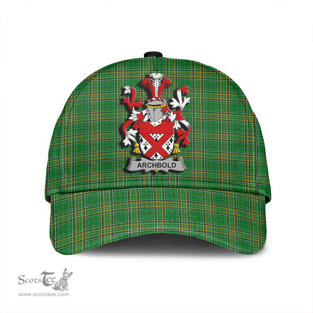 Scottish Archbold Coat of Arms Family Crest Ireland Cap Irish National Tartan Irish County Cap