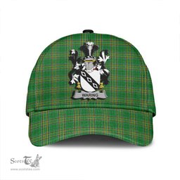 Scottish Waring Coat of Arms Family Crest Ireland Cap Irish National Tartan Irish County Cap