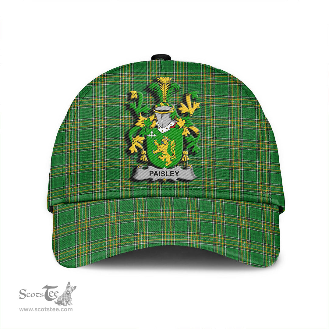 Scottish Paisley Coat of Arms Family Crest Ireland Cap Irish National Tartan Irish County Cap