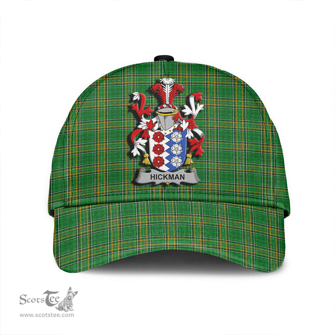 Scottish Hickman Coat of Arms Family Crest Ireland Cap Irish National Tartan Irish County Cap