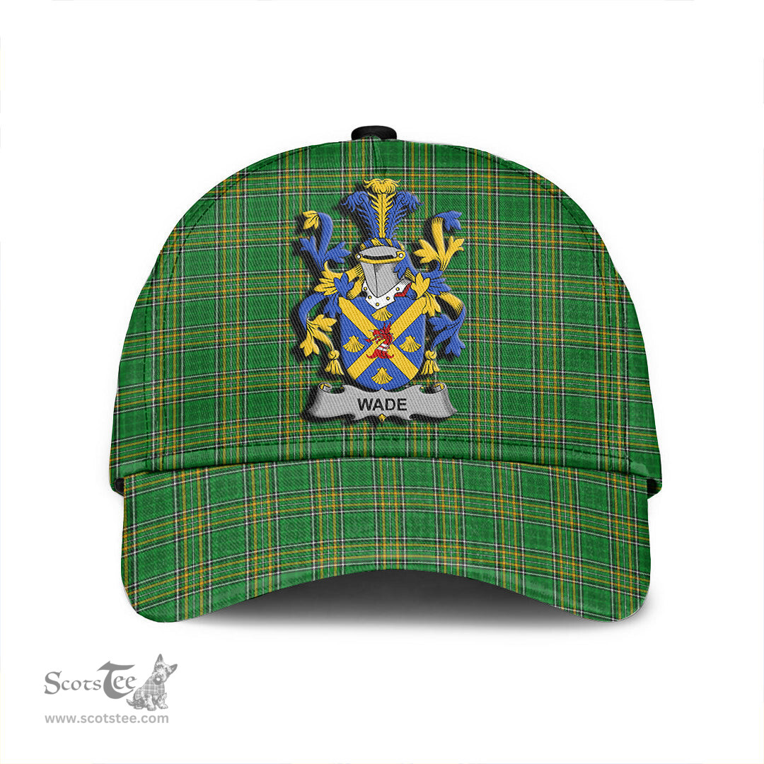 Scottish Wade Coat of Arms Family Crest Ireland Cap Irish National Tartan Irish County Cap