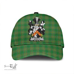 Scottish Worth or McWorth Coat of Arms Family Crest Ireland Cap Irish National Tartan Irish County Cap