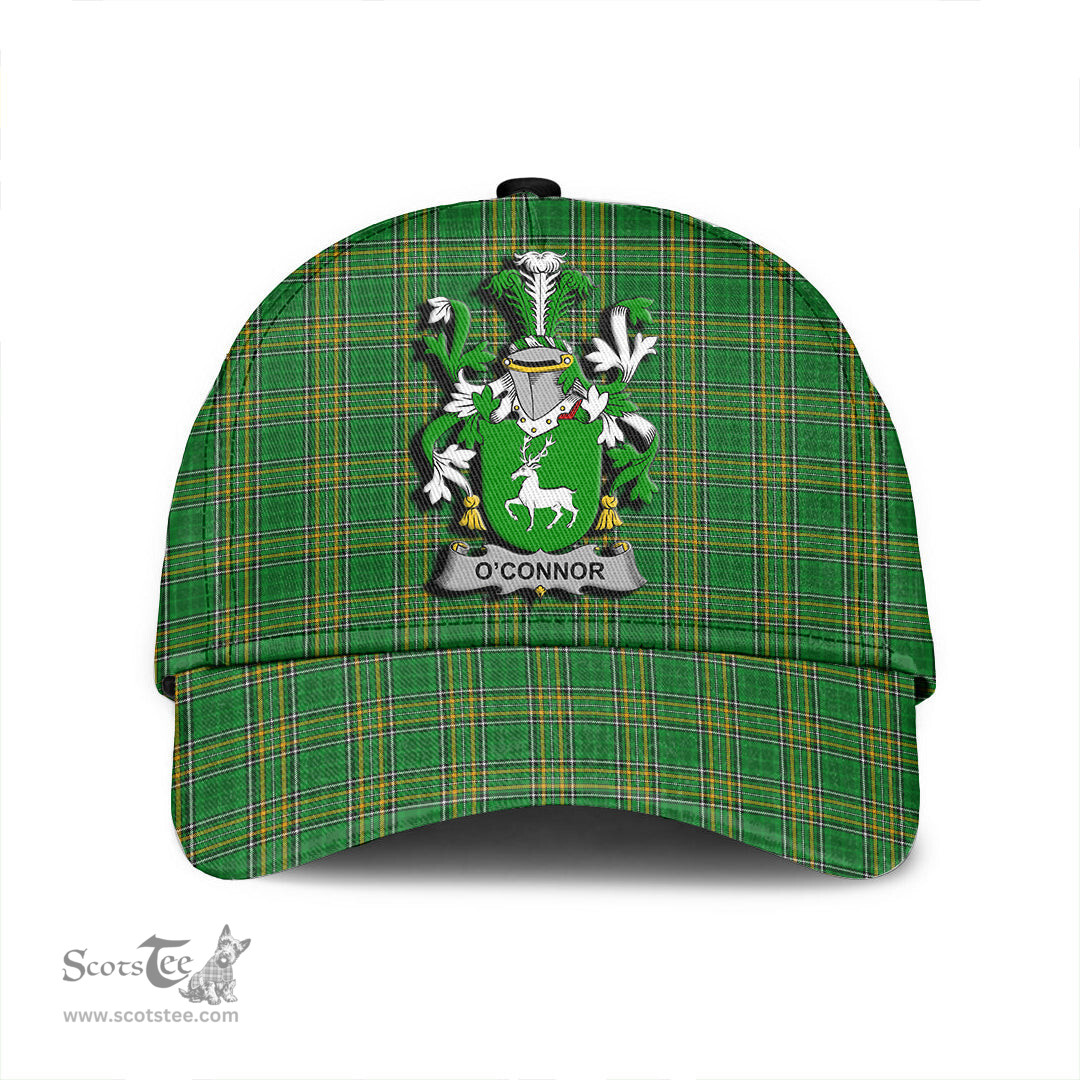 Scottish Connor or O Connor (Corcomroe) Coat of Arms Family Crest Ireland Cap Irish National Tartan Irish County Cap