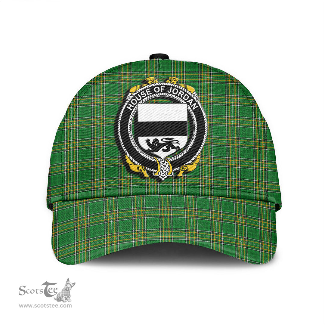 Scottish House of JORDAN Coat of Arms Family Crest Ireland Cap Irish National Tartan Irish County Cap
