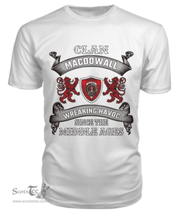 Scottish MacDowall Family Clan Tartan T-shirt 2D Scottish Plaid Tartan Plaid - ScotsTee - scotstee.com