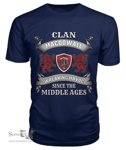 Scottish MacDowall Family Clan Tartan T-shirt 2D Scottish Plaid Tartan Plaid - ScotsTee - scotstee.com