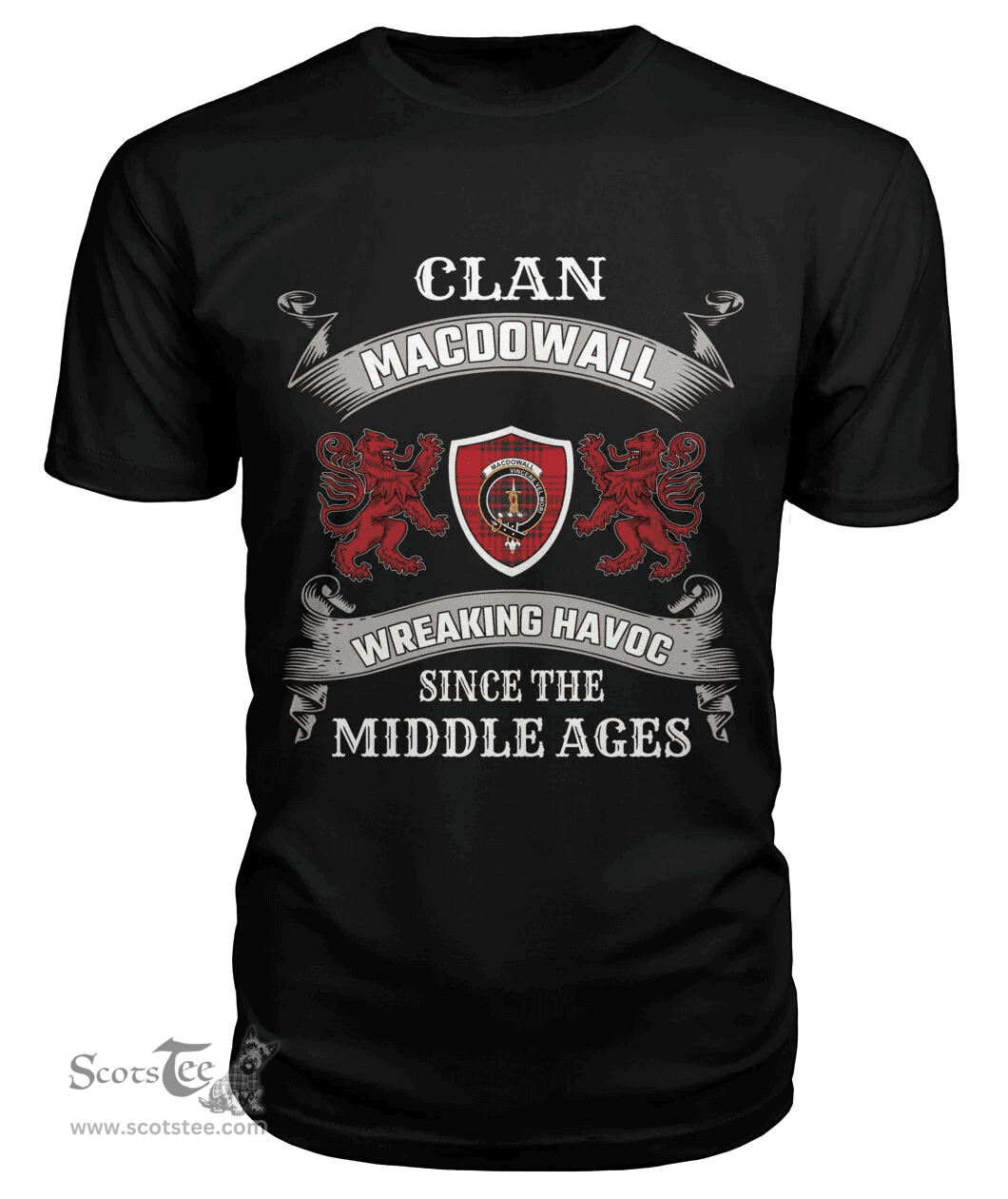 Scottish MacDowall Family Clan Tartan T-shirt 2D Scottish Plaid Tartan Plaid - ScotsTee - scotstee.com