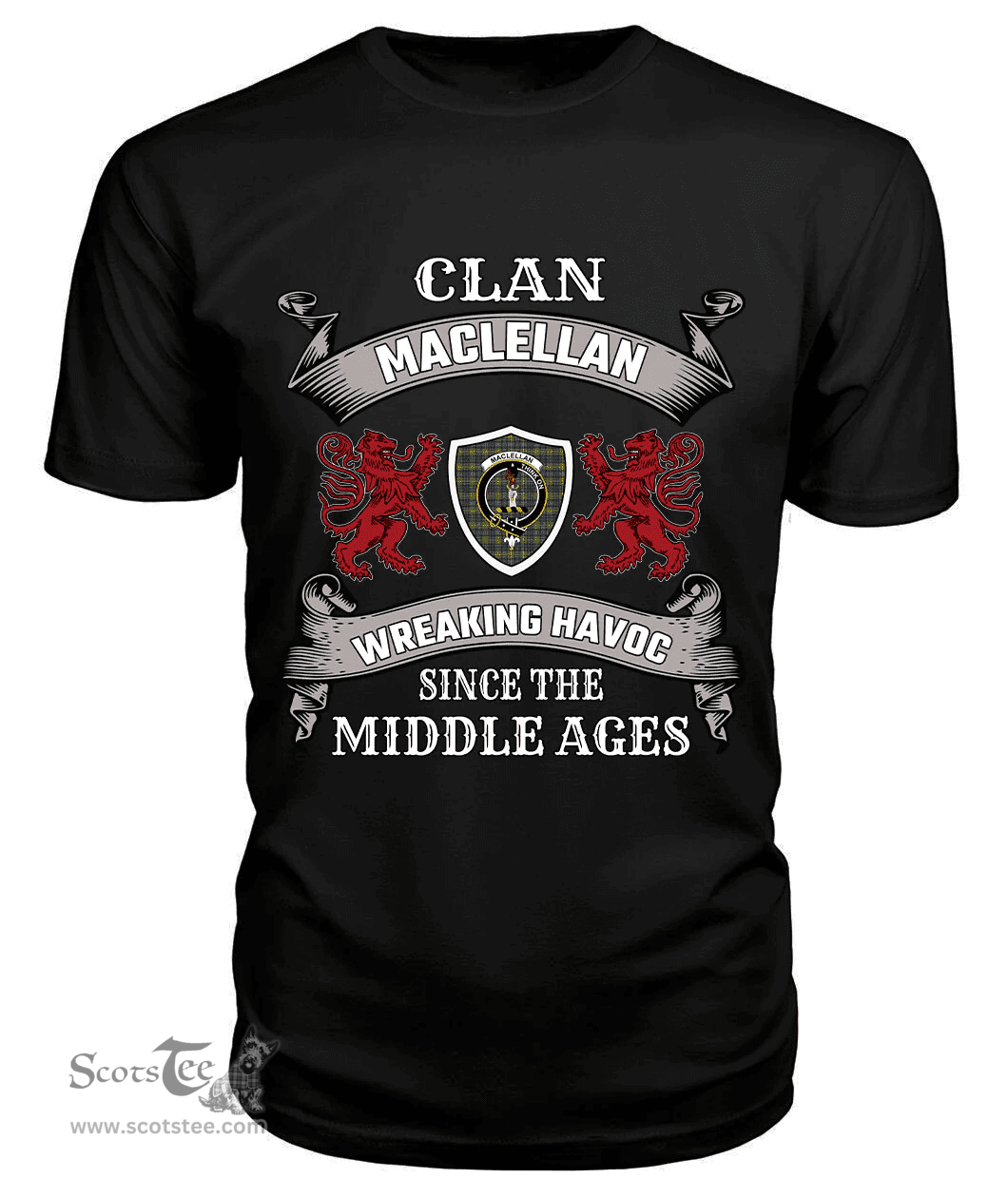 Scottish MacLellan Family Clan Tartan T-shirt 2D Scottish Plaid Tartan Plaid - ScotsTee - scotstee.com