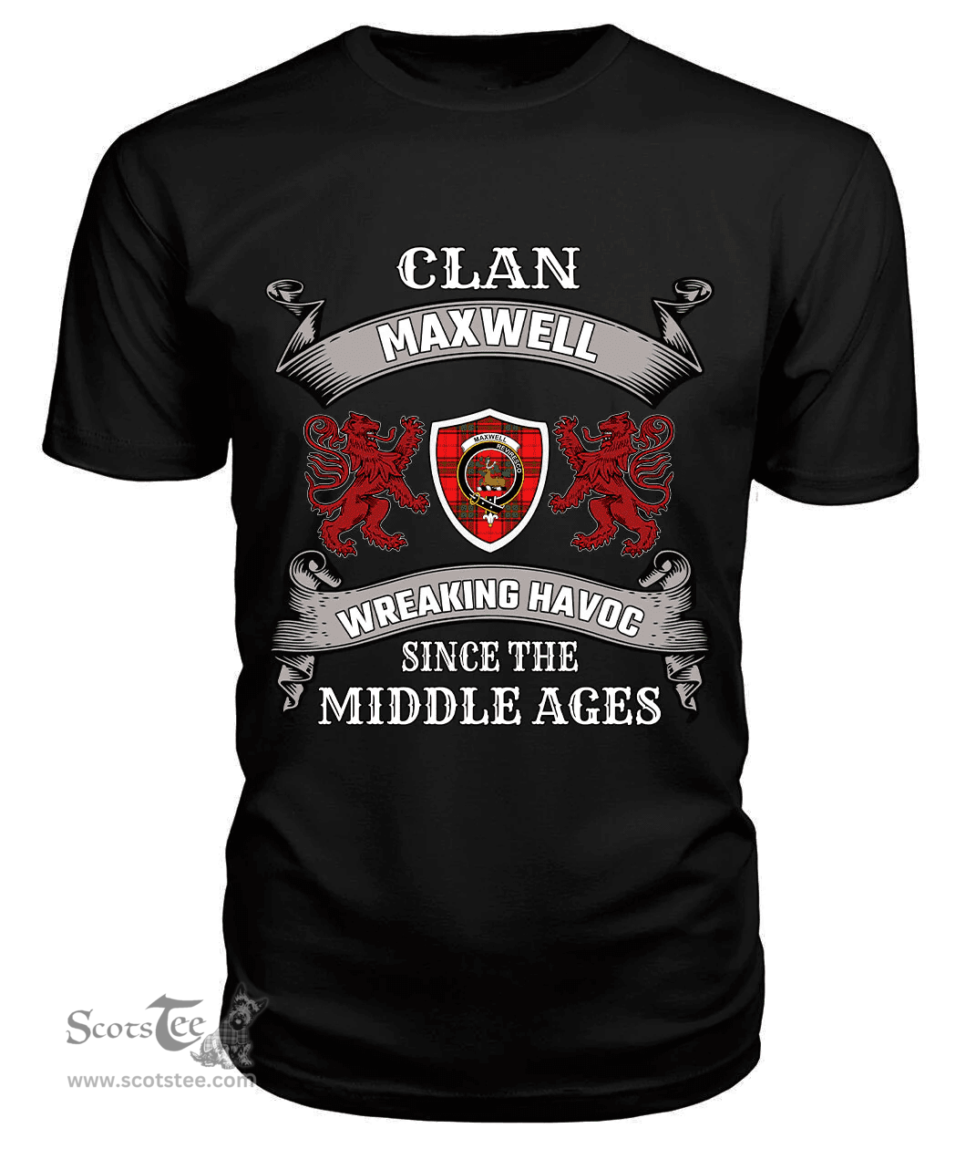 Scottish Maxwell Family Clan Tartan T-shirt 2D Scottish Plaid Tartan Plaid