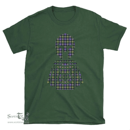 Scottish MacDonald Ancient Clan Tartan T-Shirt 2D - Kilt Warrior Style Scottish Plaid Tartan Plaid