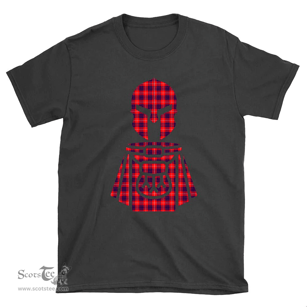 Scottish Hamilton Modern Clan Tartan T-Shirt 2D - Kilt Warrior Style Scottish Plaid Tartan Plaid