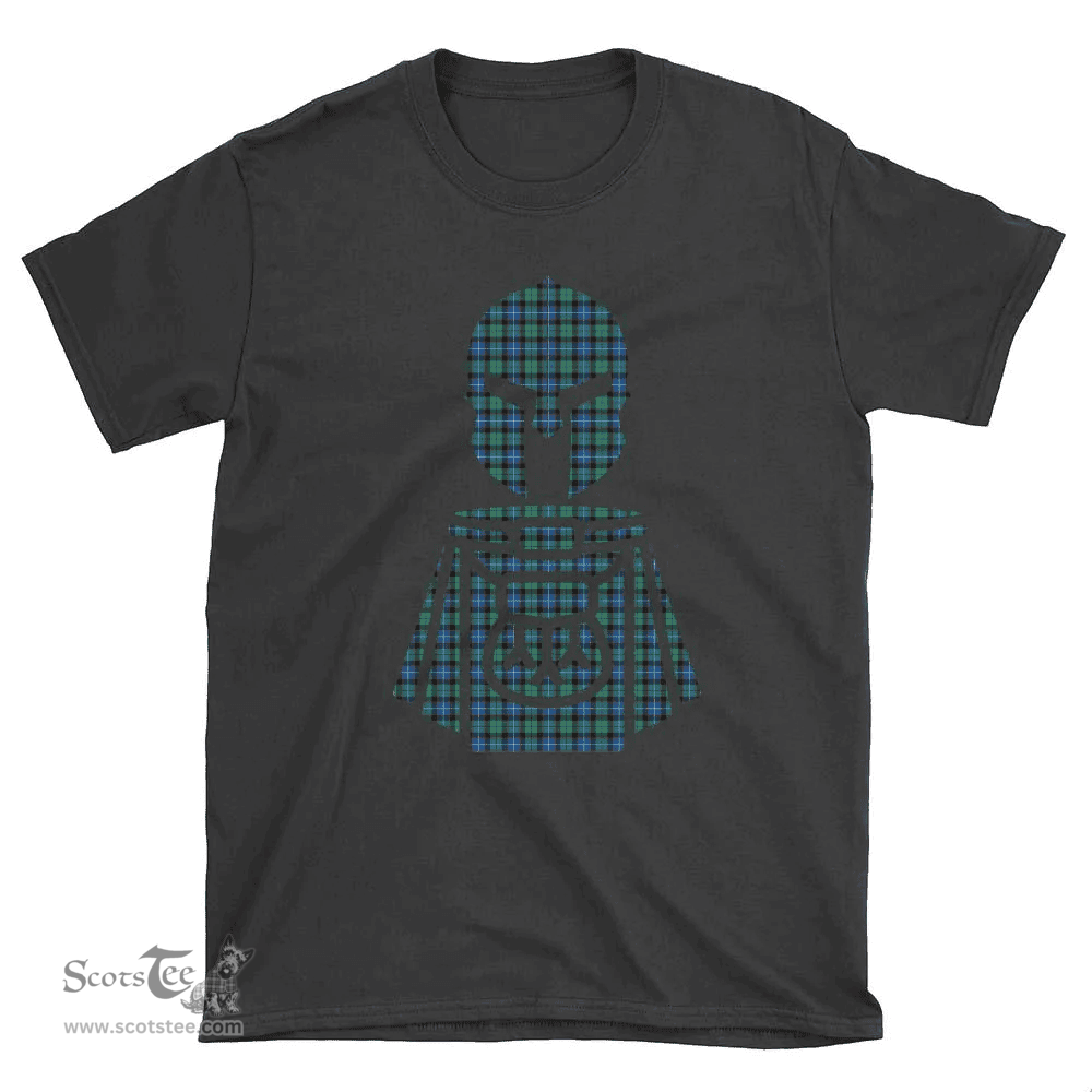 Scottish Hunter Ancient Clan Tartan T-Shirt 2D - Kilt Warrior Style Scottish Plaid Tartan Plaid