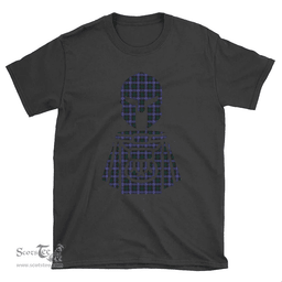 Scottish Hunter Modern Clan Tartan T-Shirt 2D - Kilt Warrior Style Scottish Plaid Tartan Plaid