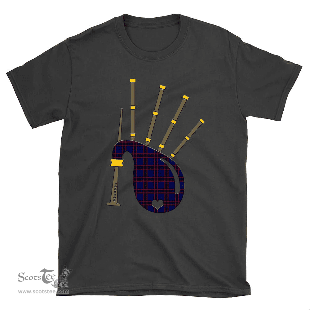 Scottish Home Modern Clan Tartan T-Shirt 2D - Bagpipes Style Scottish Plaid Tartan Plaid