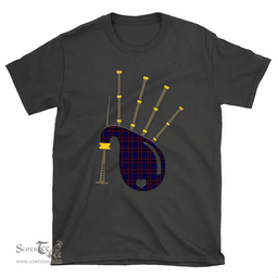 Scottish Home Modern Clan Tartan T-Shirt 2D - Bagpipes Style Scottish Plaid Tartan Plaid