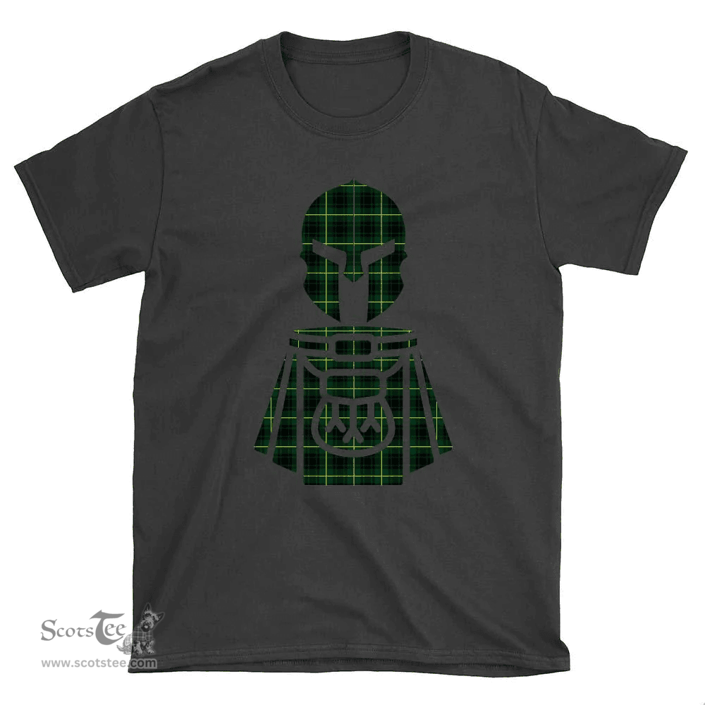 Scottish MacArthur Modern Clan Tartan T-Shirt 2D - Kilt Warrior Style Scottish Plaid Tartan Plaid