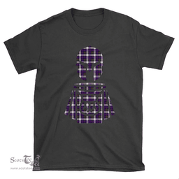 Scottish MacDonald Dress Modern Clan Tartan T-Shirt 2D - Kilt Warrior Style Scottish Plaid Tartan Plaid