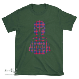 Scottish Graham of Menteith Red Clan Tartan T-Shirt 2D - Kilt Warrior Style Scottish Plaid Tartan Plaid