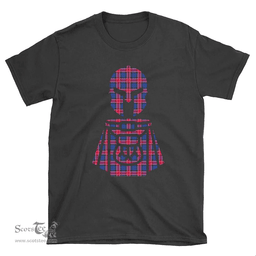 Scottish Graham of Menteith Red Clan Tartan T-Shirt 2D - Kilt Warrior Style Scottish Plaid Tartan Plaid