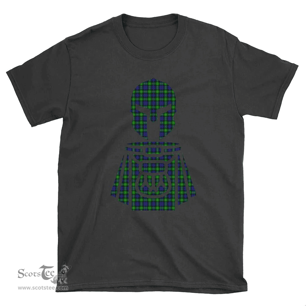 Scottish Gordon Modern Clan Tartan T-Shirt 2D - Kilt Warrior Style Scottish Plaid Tartan Plaid
