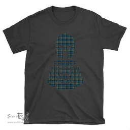 Scottish Colquhoun Ancient Clan Tartan T-Shirt 2D - Kilt Warrior Style Scottish Plaid Tartan Plaid