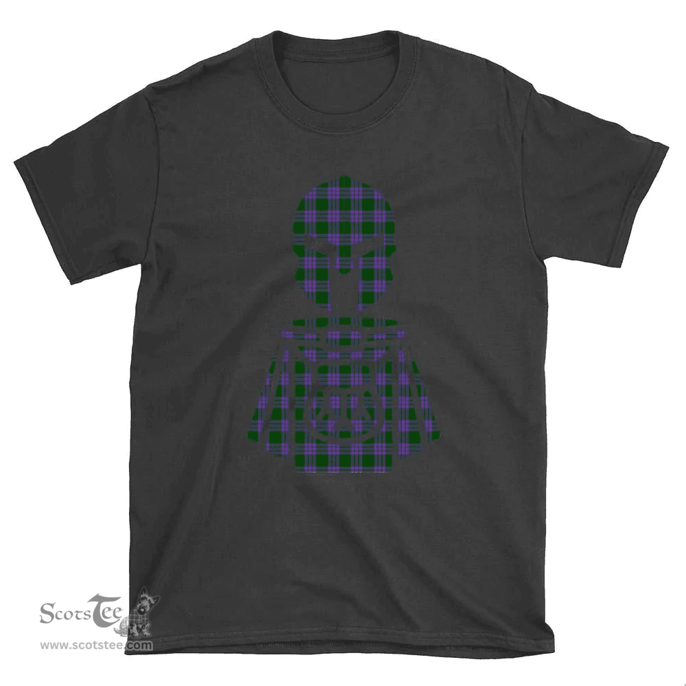 Scottish Elphinstone Clan Tartan T-Shirt 2D - Kilt Warrior Style Scottish Plaid Tartan Plaid