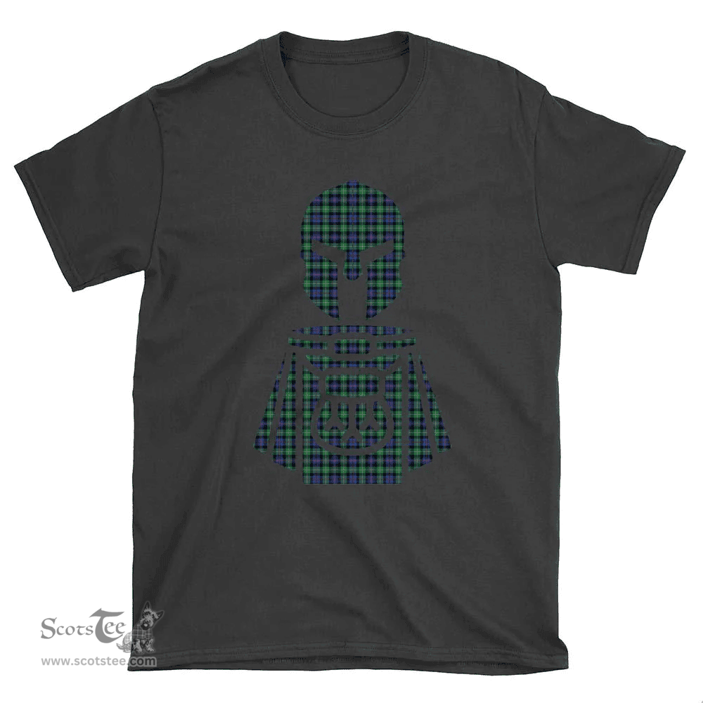 Scottish Farquharson Ancient Clan Tartan T-Shirt 2D - Kilt Warrior Style Scottish Plaid Tartan Plaid
