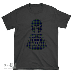 Scottish Colquhoun Modern Clan Tartan T-Shirt 2D - Kilt Warrior Style Scottish Plaid Tartan Plaid