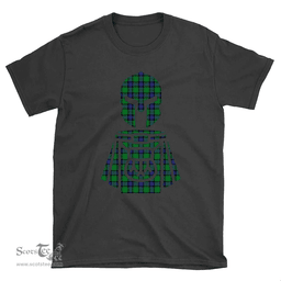 Scottish Graham of Menteith Modern Clan Tartan T-Shirt 2D - Kilt Warrior Style Scottish Plaid Tartan Plaid