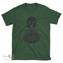 Scottish Fletcher of Dunans Clan Tartan T-Shirt 2D - Kilt Warrior Style Scottish Plaid Tartan Plaid