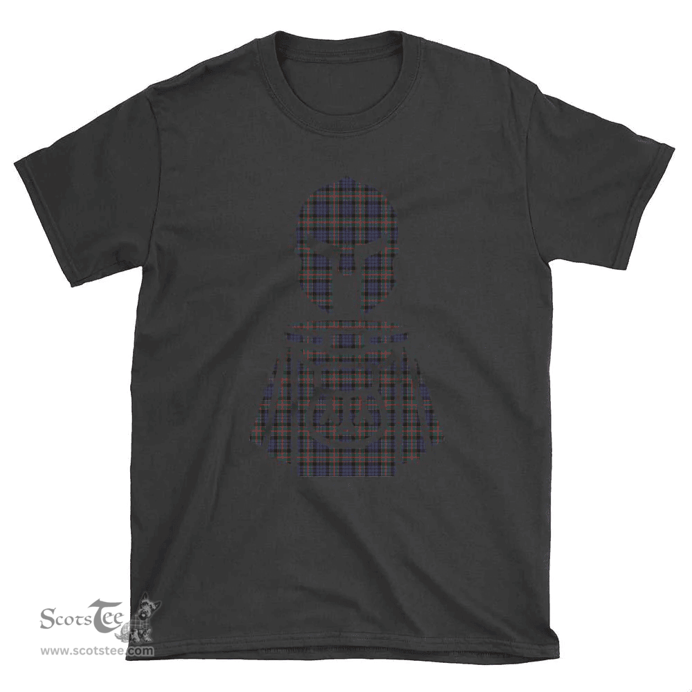Scottish Fletcher of Dunans Clan Tartan T-Shirt 2D - Kilt Warrior Style Scottish Plaid Tartan Plaid