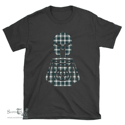 Scottish Gordon Dress Ancient Clan Tartan T-Shirt 2D - Kilt Warrior Style Scottish Plaid Tartan Plaid