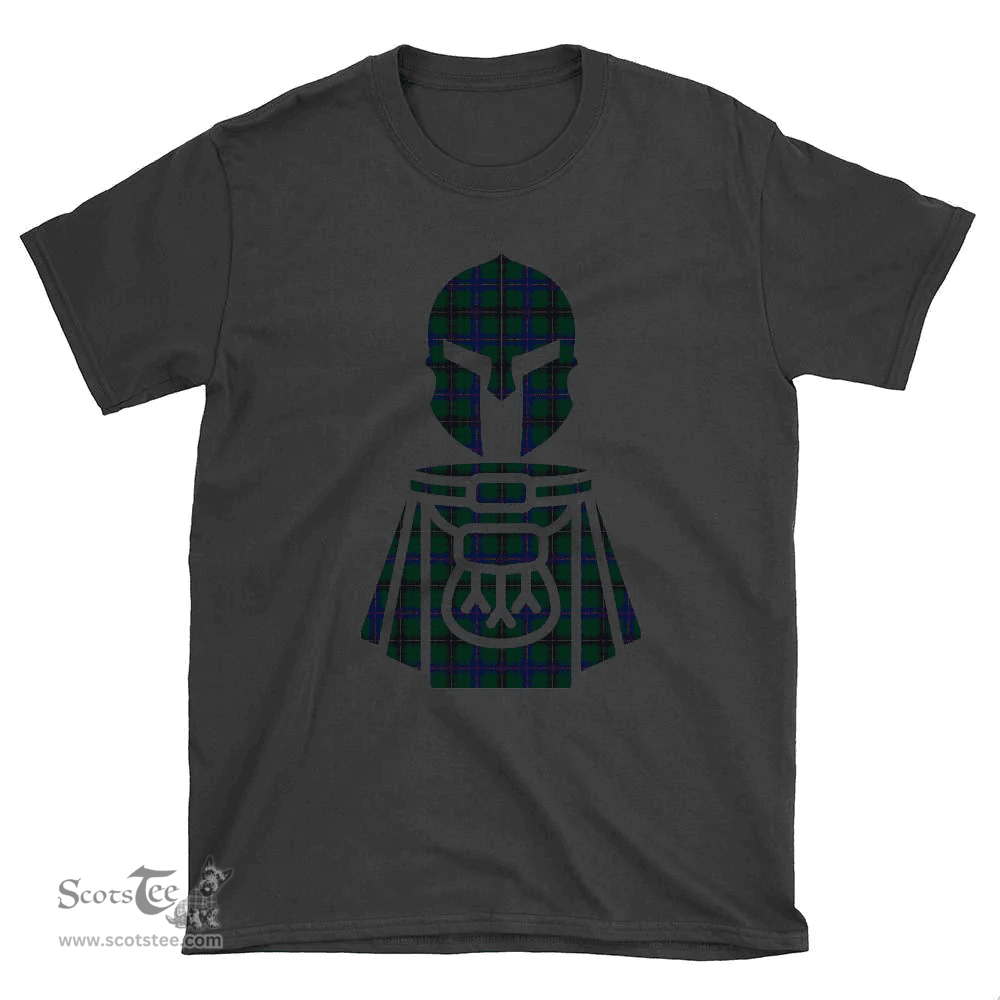 Scottish Davidson Modern Clan Tartan T-Shirt 2D - Kilt Warrior Style Scottish Plaid Tartan Plaid