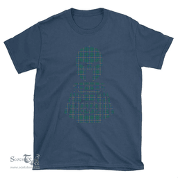Scottish Carmichael Ancient Clan Tartan T-Shirt 2D - Kilt Warrior Style Scottish Plaid Tartan Plaid