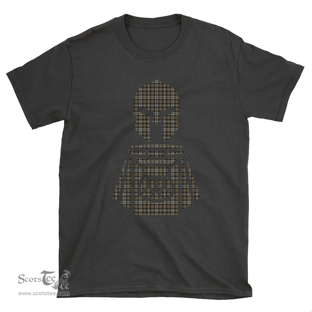 Scottish Gordon Weathered Clan Tartan T-Shirt 2D - Kilt Warrior Style Scottish Plaid Tartan Plaid