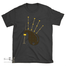 Scottish Gray Clan Tartan T-Shirt 2D - Bagpipes Style Scottish Plaid Tartan Plaid