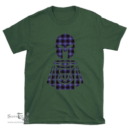Scottish Dunlop Modern Clan Tartan T-Shirt 2D - Kilt Warrior Style Scottish Plaid Tartan Plaid