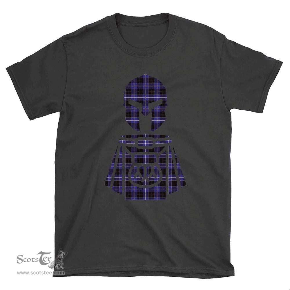 Scottish Dunlop Modern Clan Tartan T-Shirt 2D - Kilt Warrior Style Scottish Plaid Tartan Plaid