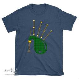 Scottish Don (Tribe-of-Mar) Clan Tartan T-Shirt 2D - Bagpipes Style Scottish Plaid Tartan Plaid