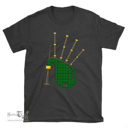 Scottish Don (Tribe-of-Mar) Clan Tartan T-Shirt 2D - Bagpipes Style Scottish Plaid Tartan Plaid