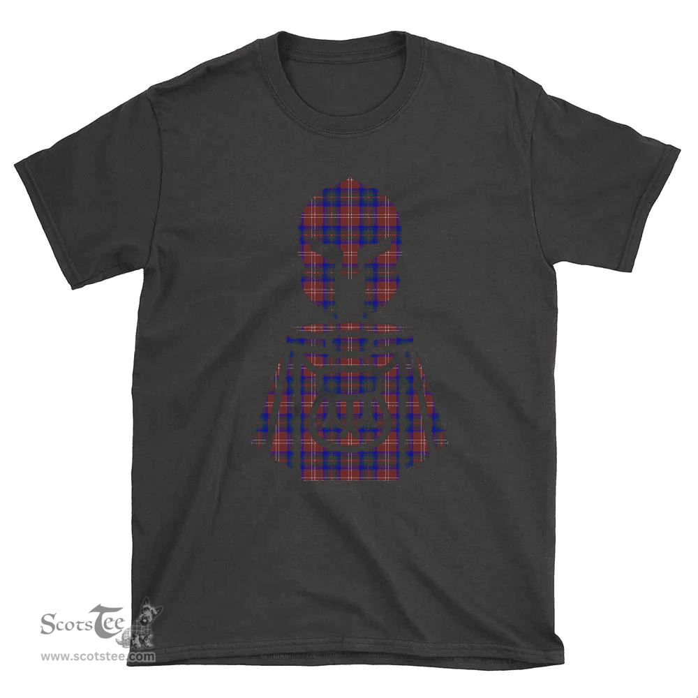 Scottish Chisholm Hunting Modern Clan Tartan T-Shirt 2D - Kilt Warrior Style Scottish Plaid Tartan Plaid