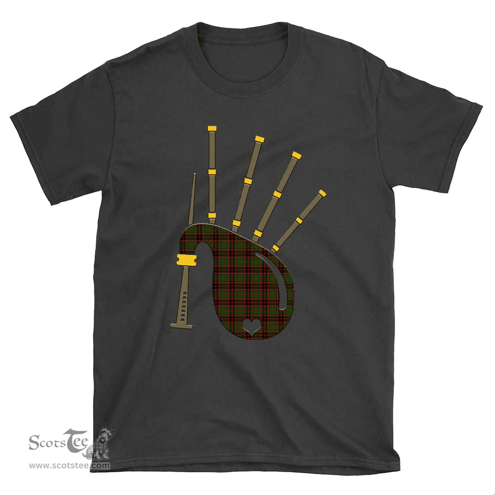 Scottish Buchan Modern Clan Tartan T-Shirt 2D - Bagpipes Style Scottish Plaid Tartan Plaid