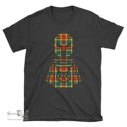Scottish Buchanan Old Sett Clan Tartan T-Shirt 2D - Kilt Warrior Style Scottish Plaid Tartan Plaid