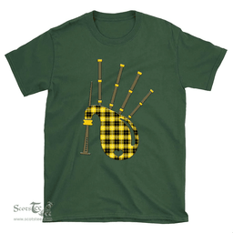 Scottish Barclay Dress Modern Clan Tartan T-Shirt 2D - Bagpipes Style Scottish Plaid Tartan Plaid