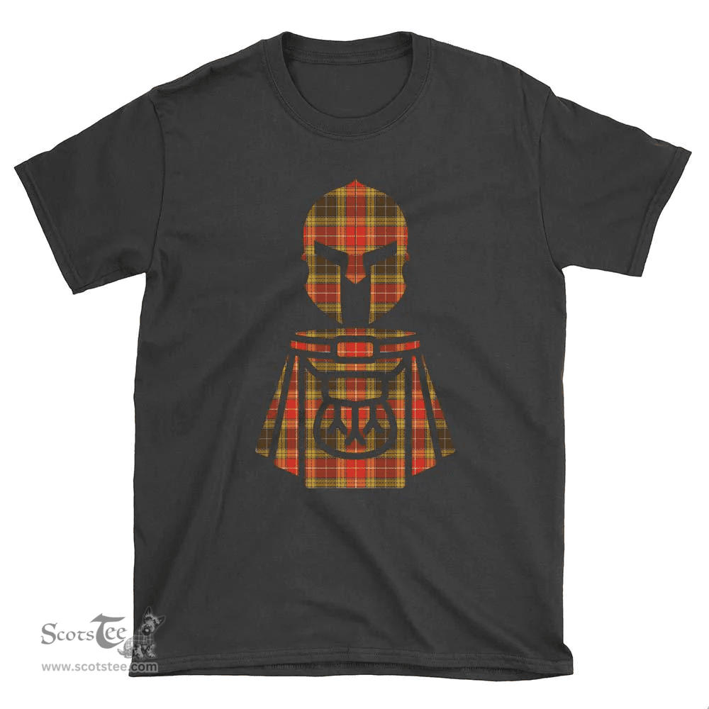 Scottish Buchanan Old Set Weathered Clan Tartan T-Shirt 2D - Kilt Warrior Style Scottish Plaid Tartan Plaid